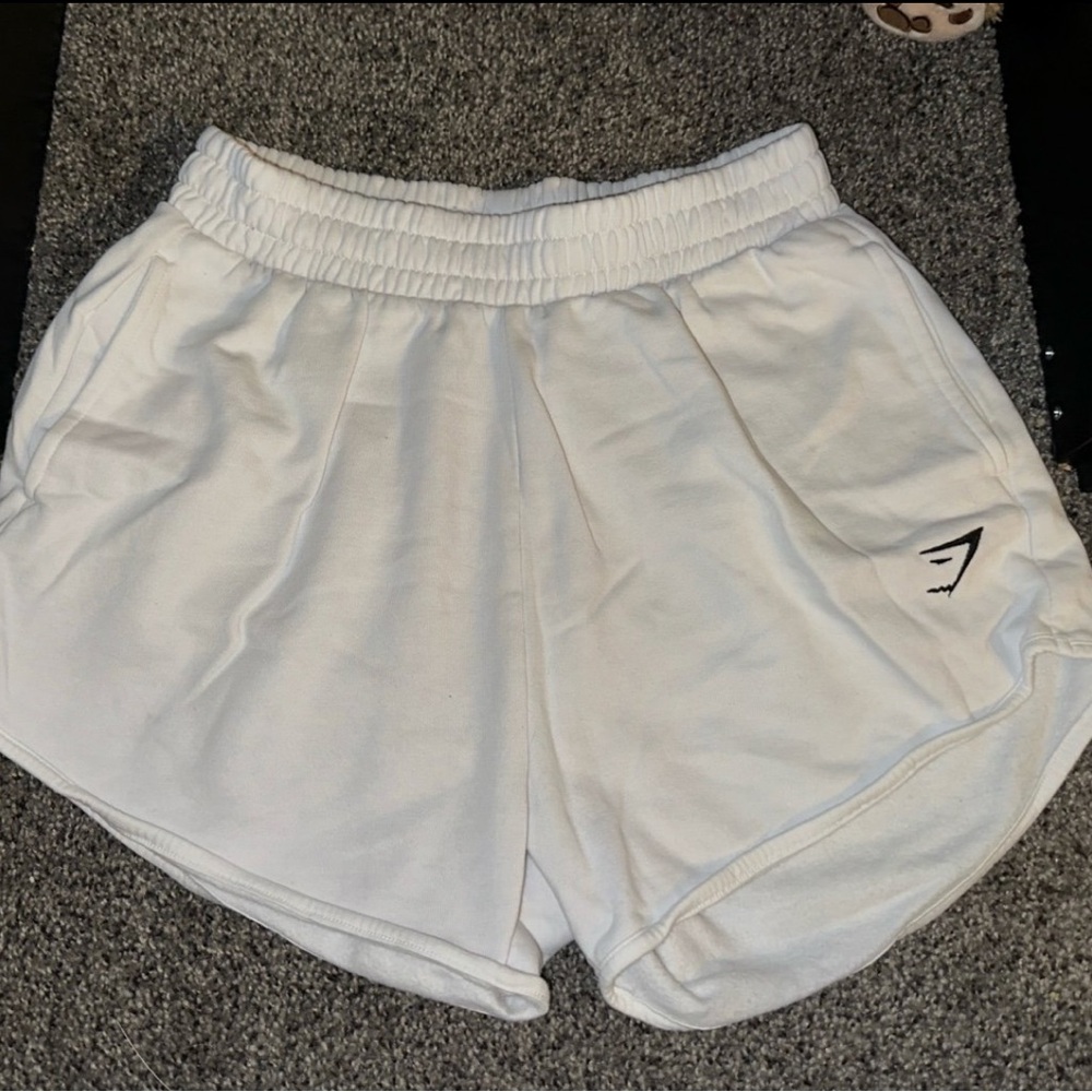 Gymshark White Athletic Shorts for Women